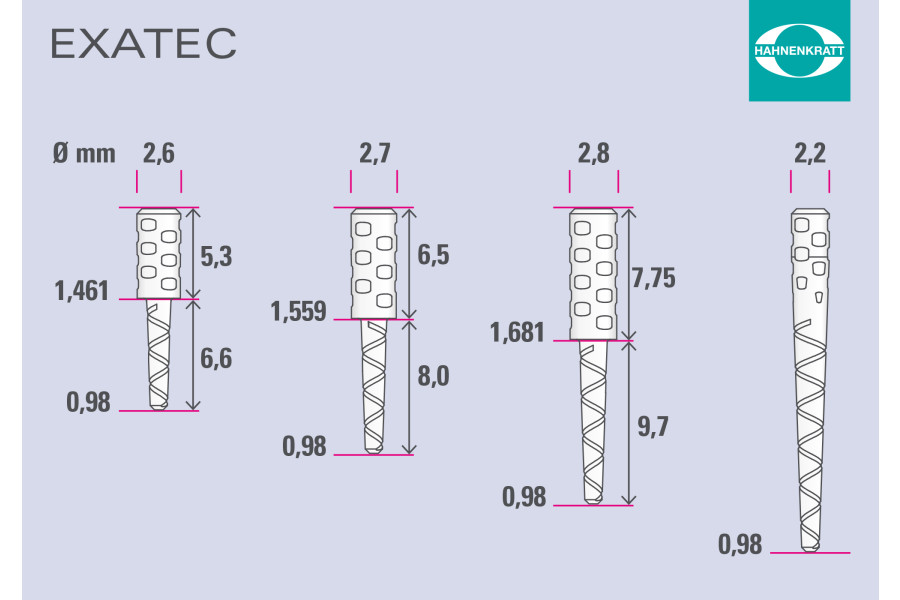EXATEC posts (refill) 