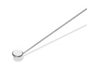 Laryngeal mirror FS Rhodium (without handle)