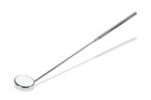 Laryngeal mirror FS Rhodium (with fixed handle)