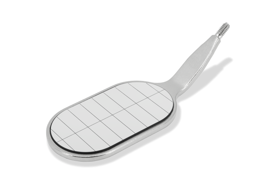 MEGA Parallelometer FS Rhodium, 22 x 37 mm