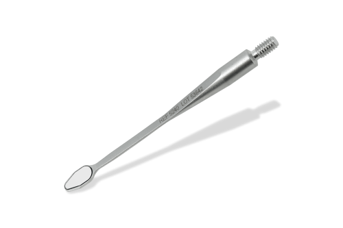 MICROflex rhodium, stainless steel, drop-shaped 3x6 mm